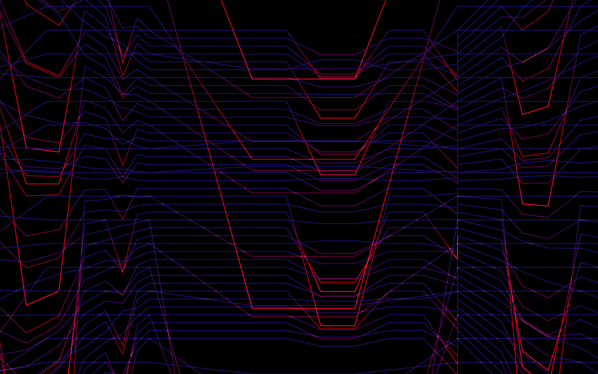 Visual generativo em tempo real do Concerto No.1 para Sintetizadores
