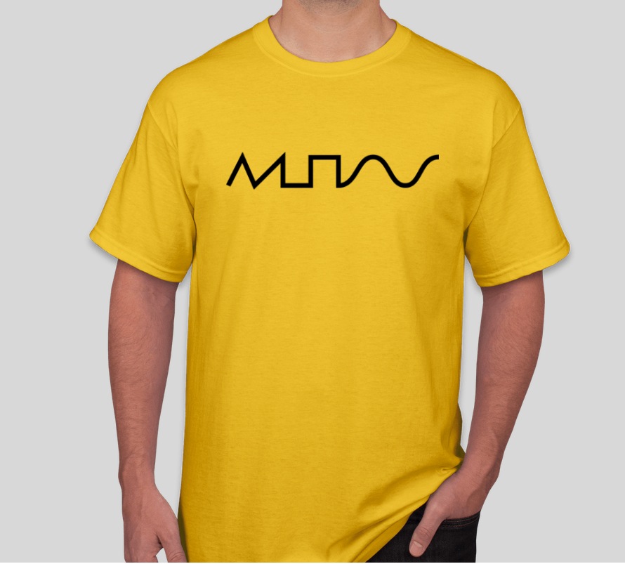 Camiseta Four SynthsWaves Amarela